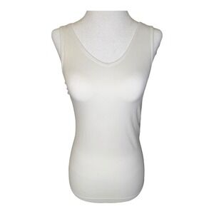 Nordstrom Rack White V Neck Seamless Tank Top Camisole Size Large NWT